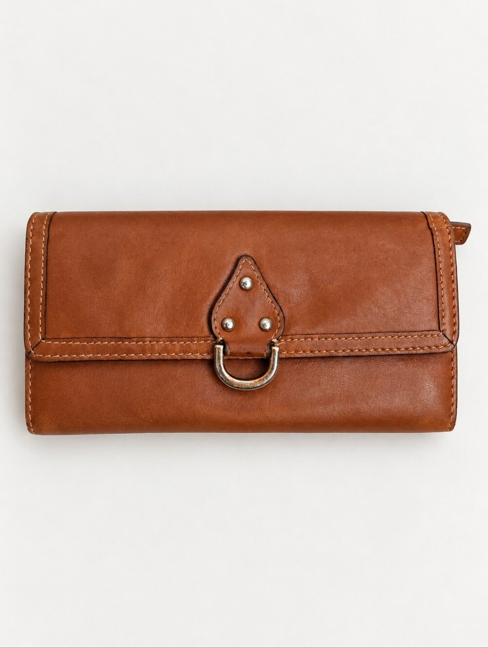 Hype Brown Leather Continental Wallet